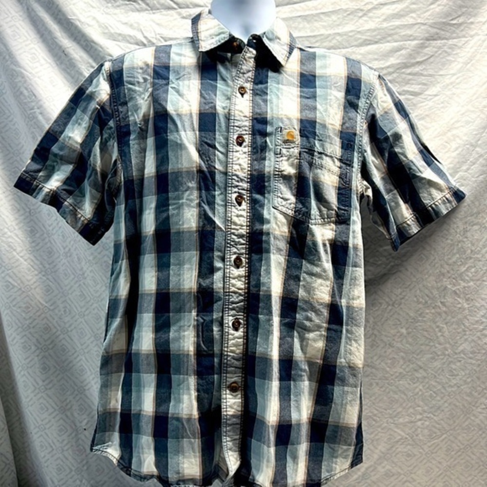 Carhartt button down short sleeve shirt size medium work wear street wear